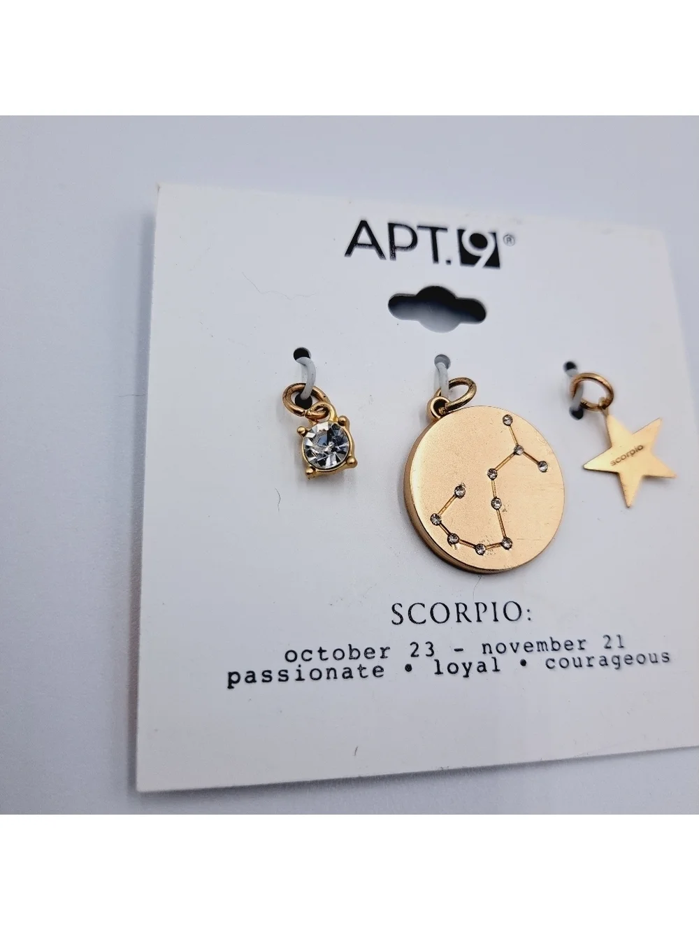 Scorpio Zodiac Pendant Charm Set